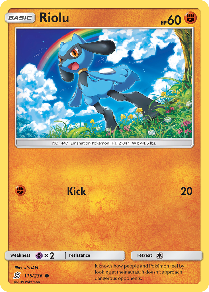 Riolu (115/236) [Sun & Moon: Unified Minds] | Gam3 Escape