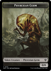 Spirit // Phyrexian Germ Double-Sided Token [Murders at Karlov Manor Commander Tokens] | Gam3 Escape