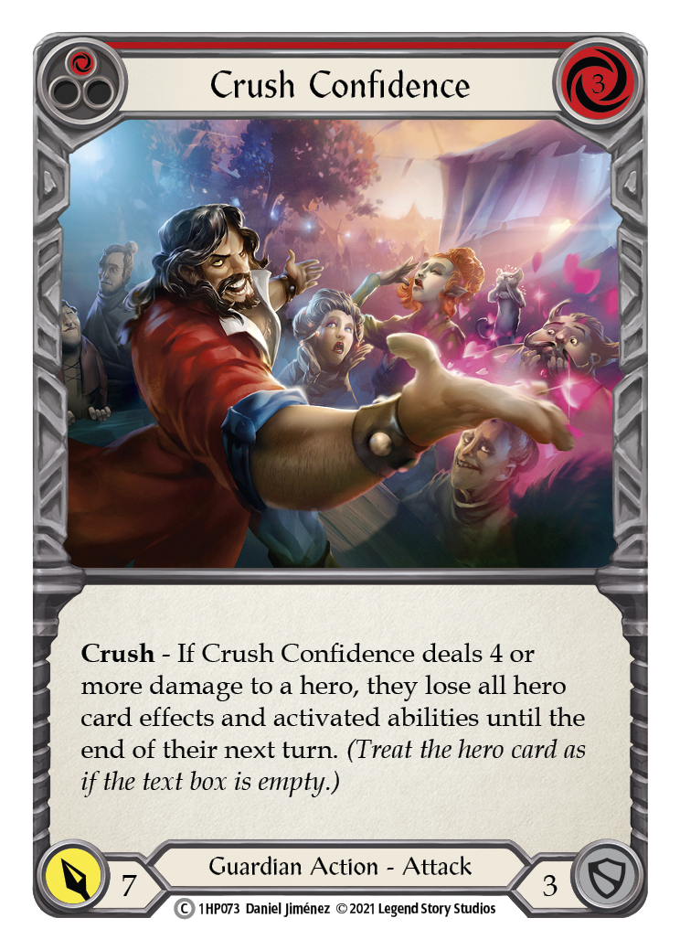 Crush Confidence (Red) [1HP073] | Gam3 Escape