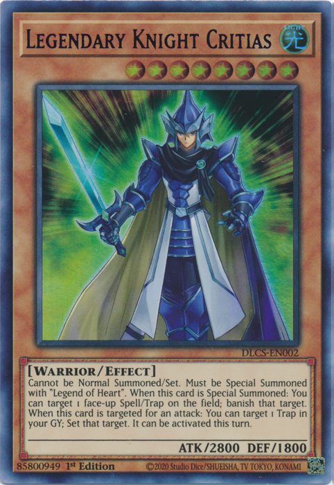 Legendary Knight Critias (Blue) [DLCS-EN002] Ultra Rare | Gam3 Escape