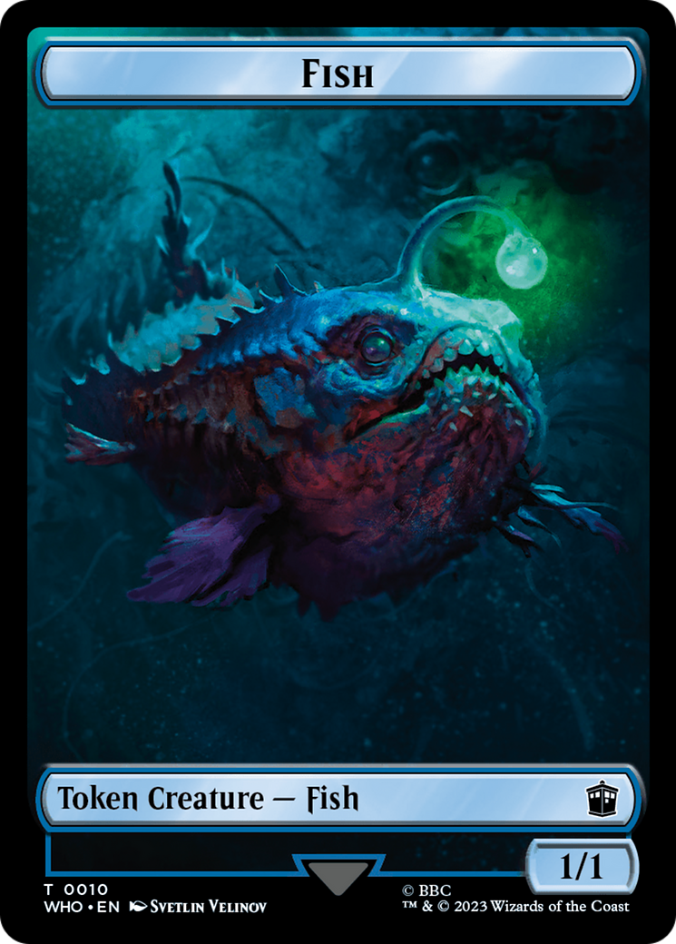 Fish // Beast Double-Sided Token [Doctor Who Tokens] | Gam3 Escape