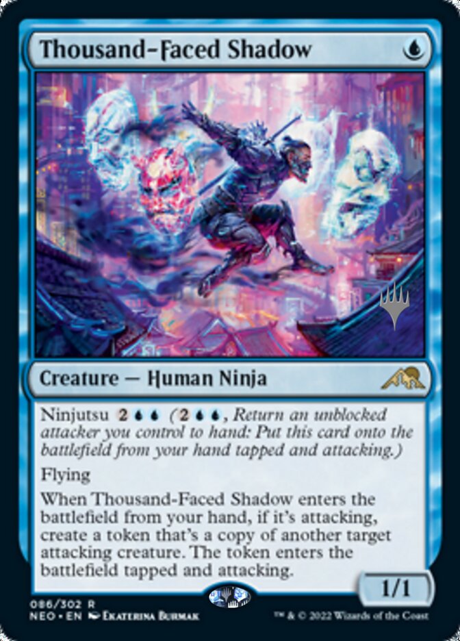 Thousand-Faced Shadow (Promo Pack) [Kamigawa: Neon Dynasty Promos] | Gam3 Escape