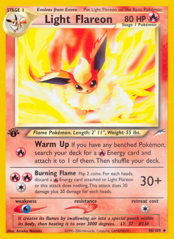 Light Flareon (46/105) [Neo Destiny 1st Edition] | Gam3 Escape