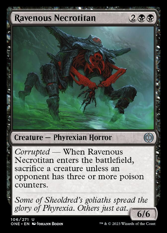 Ravenous Necrotitan [Phyrexia: All Will Be One] | Gam3 Escape