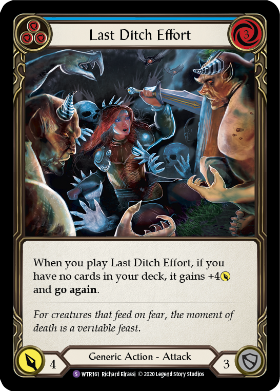 Last Ditch Effort [U-WTR161] (Welcome to Rathe Unlimited)  Unlimited Rainbow Foil | Gam3 Escape
