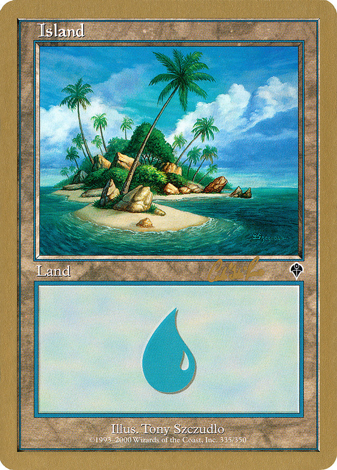 Island (cr335a) (Carlos Romao) [World Championship Decks 2002] | Gam3 Escape