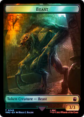 Copy // Beast Double-Sided Token (Surge Foil) [Doctor Who Tokens] | Gam3 Escape