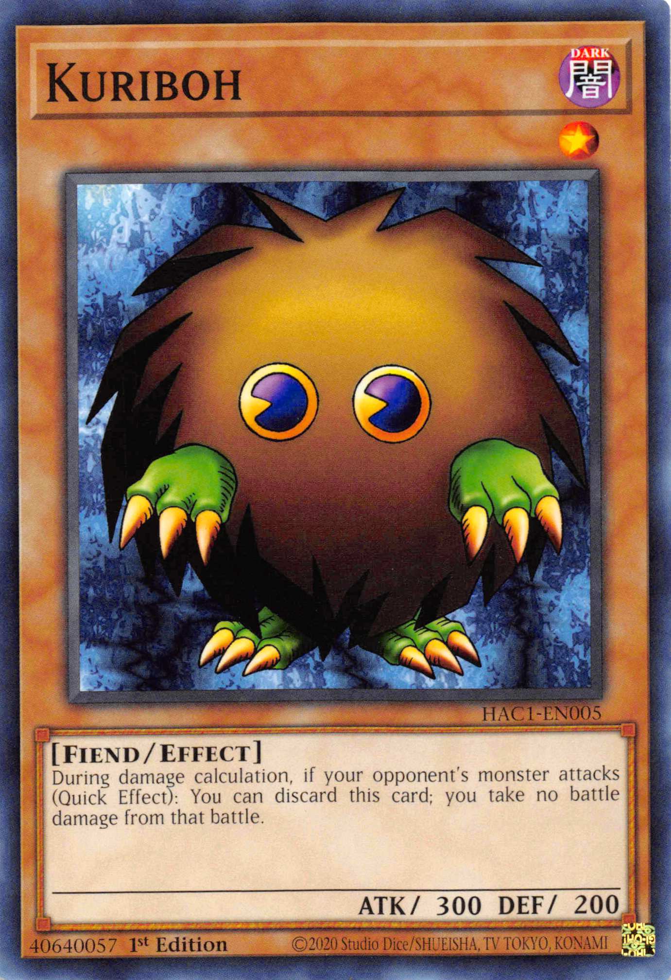 Kuriboh [HAC1-EN005] Common | Gam3 Escape