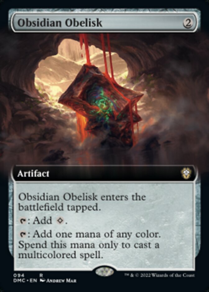 Obsidian Obelisk (Extended Art) [Dominaria United Commander] | Gam3 Escape