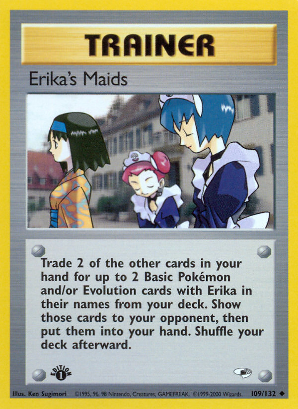 Erika's Maids (109/132) [Gym Heroes 1st Edition] | Gam3 Escape