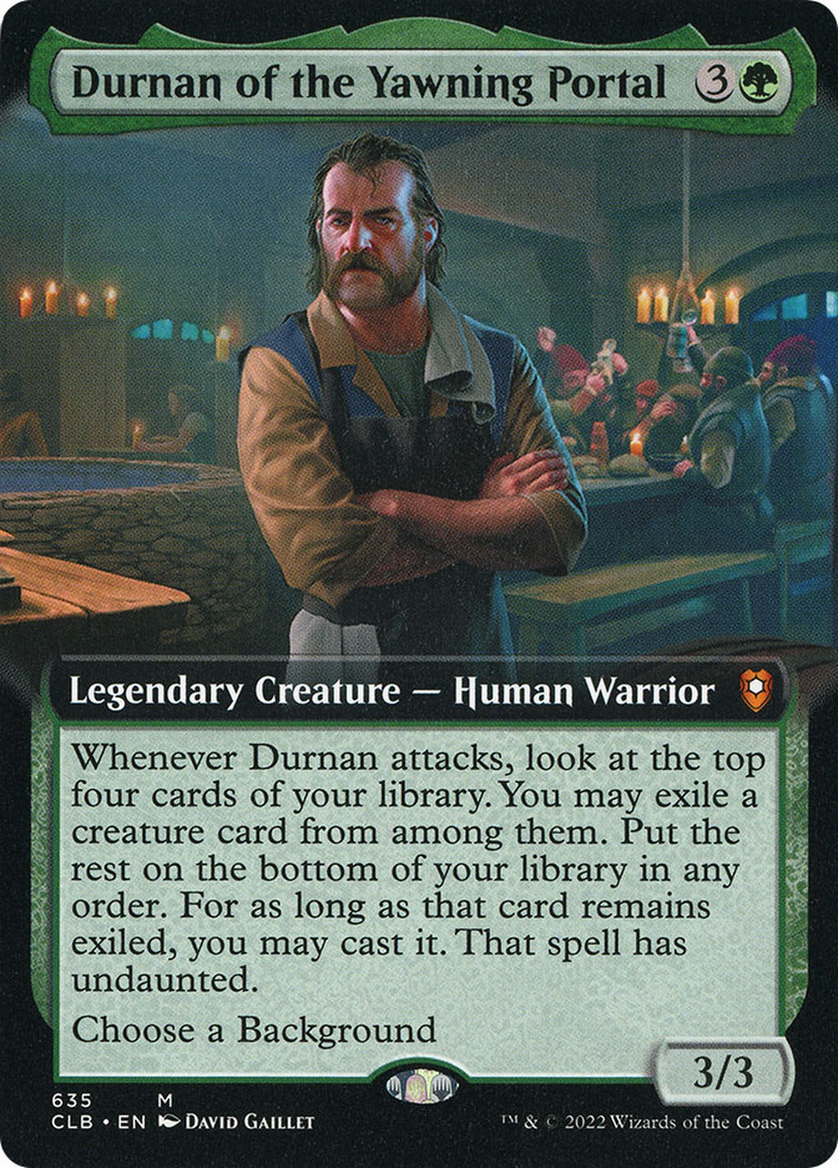 Durnan of the Yawning Portal (Extended Art) [Commander Legends: Battle for Baldur's Gate] | Gam3 Escape