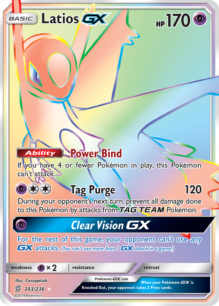 Latios GX (243/236) [Sun & Moon: Unified Minds] | Gam3 Escape