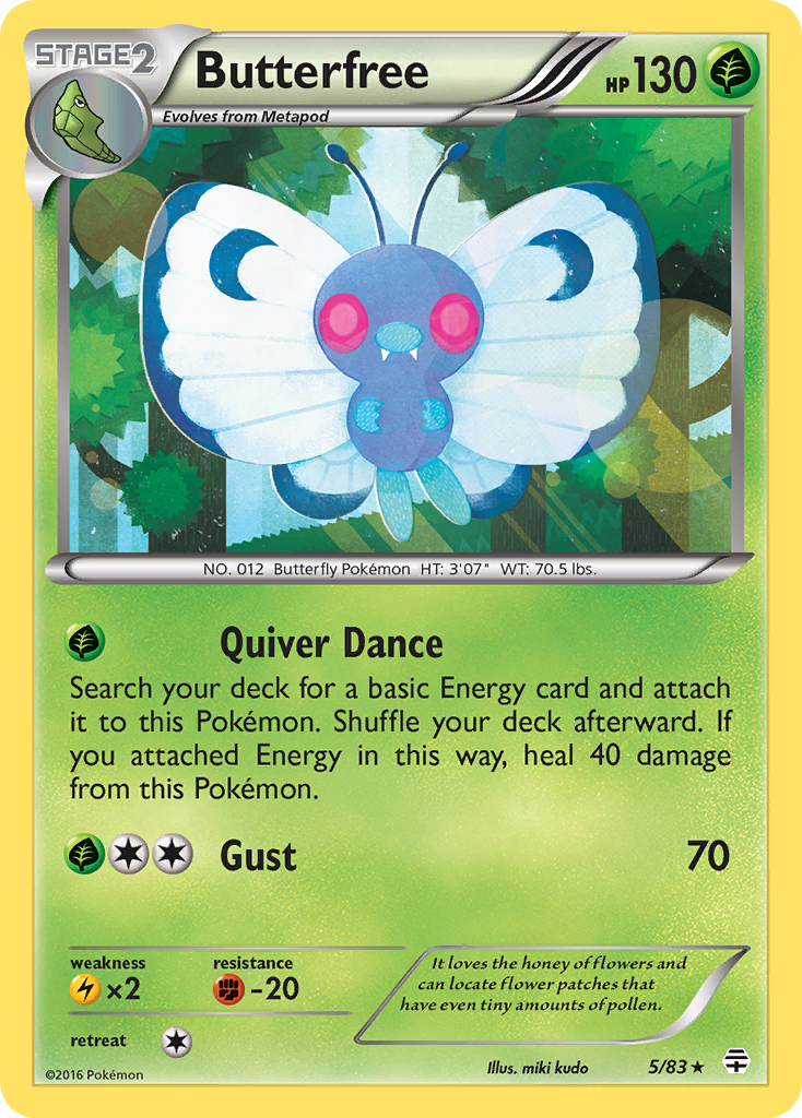 Butterfree (5/83) [XY: Generations] | Gam3 Escape
