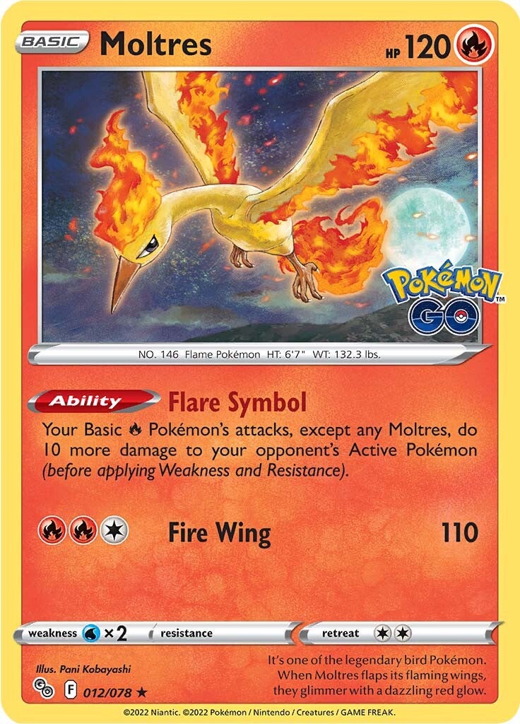 Moltres (012/078) [Pokémon GO] | Gam3 Escape