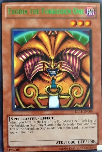 Exodia the Forbidden One (Green) [DL11-EN006] Rare | Gam3 Escape