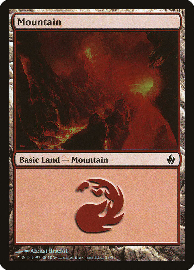 Mountain (33) [Premium Deck Series: Fire and Lightning] | Gam3 Escape