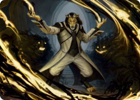 Leonin Lightscribe Art Card [Strixhaven: School of Mages Art Series] | Gam3 Escape