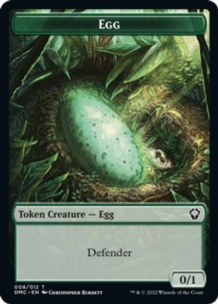 Snake // Egg Double-sided Token [Dominaria United Commander Tokens] | Gam3 Escape
