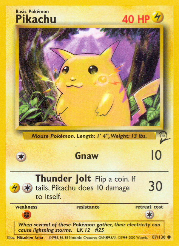 Pikachu (87/130) [Base Set 2] | Gam3 Escape