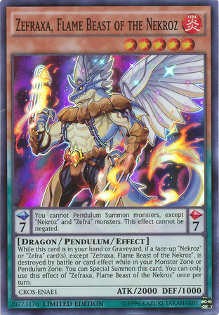 Zefraxa, Flame Beast of the Nekroz [CROS-ENAE1] Super Rare | Gam3 Escape