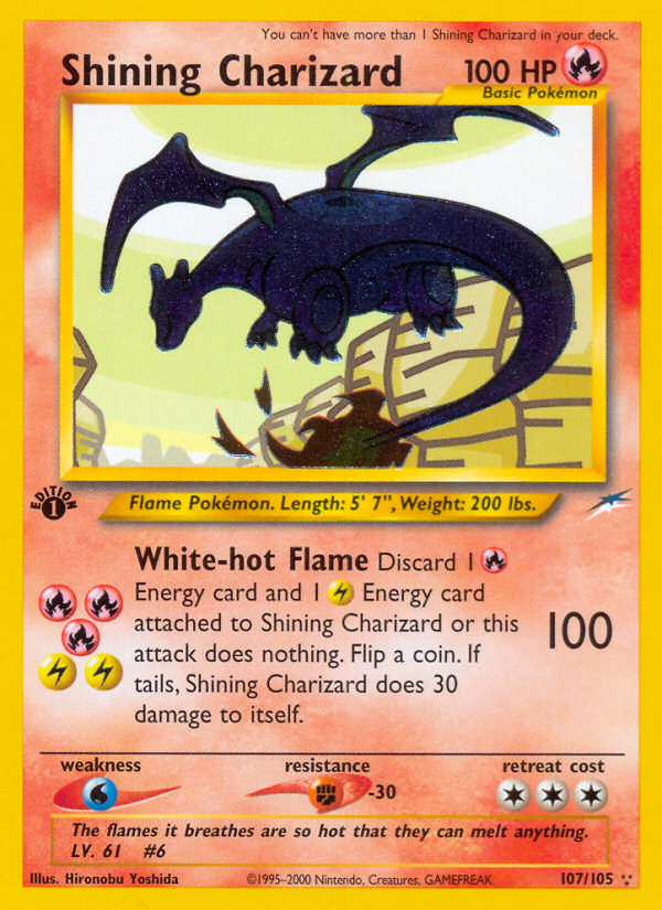 Shining Charizard (107/105) [Neo Destiny 1st Edition] | Gam3 Escape