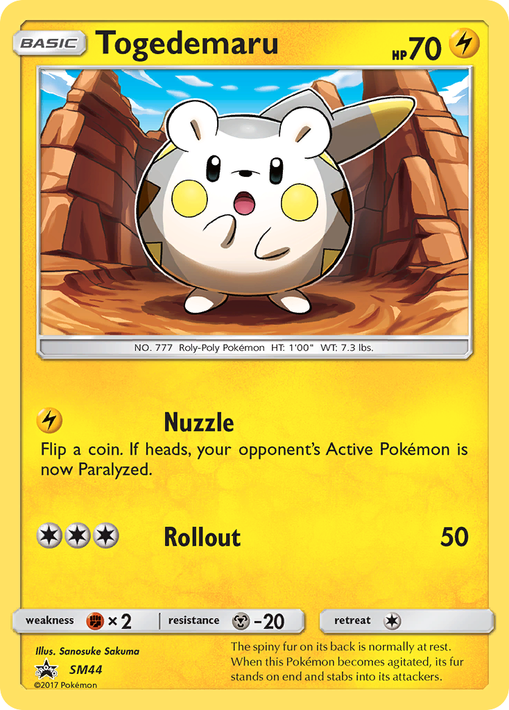 Togedemaru (SM44) [Sun & Moon: Black Star Promos] | Gam3 Escape