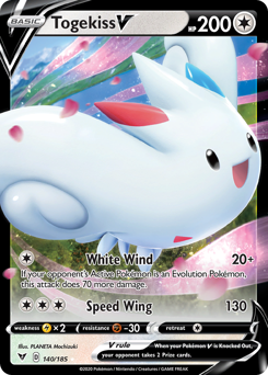Togekiss V (140/185) [Sword & Shield: Vivid Voltage] | Gam3 Escape