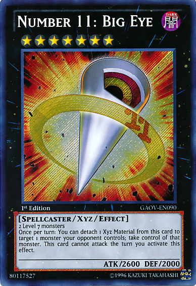 Number 11: Big Eye [GAOV-EN090] Secret Rare | Gam3 Escape