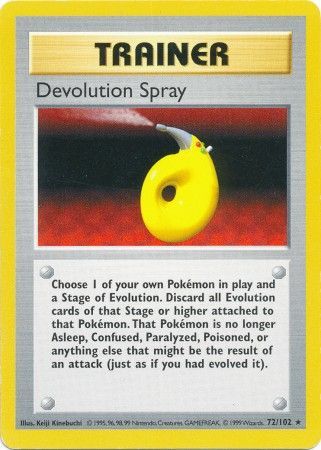 Devolution Spray (72/102) [Base Set Shadowless Unlimited] | Gam3 Escape