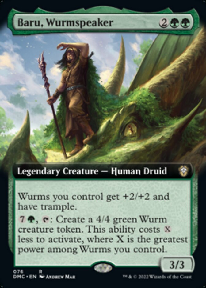 Baru, Wurmspeaker (Extended Art) [Dominaria United Commander] | Gam3 Escape