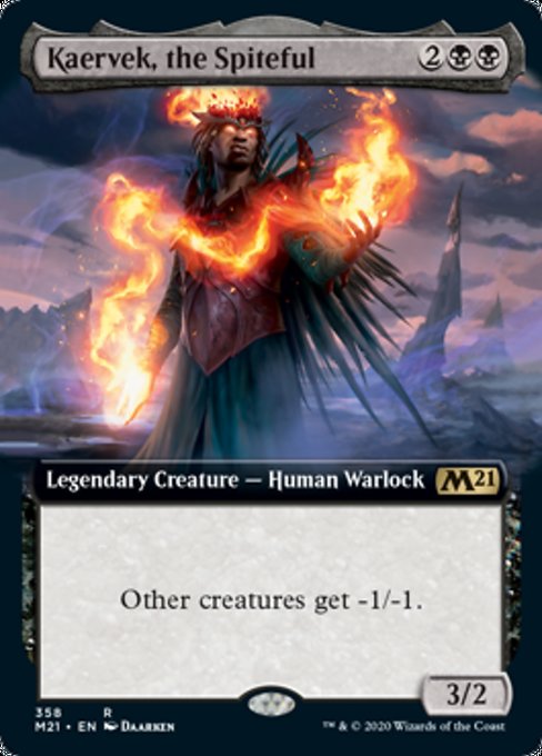 Kaervek, the Spiteful (Extended Art) [Core Set 2021] | Gam3 Escape
