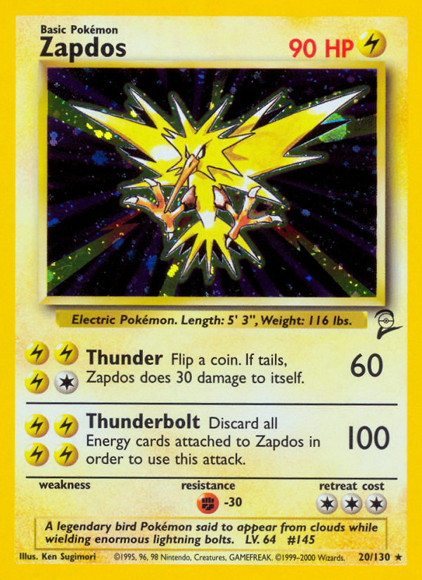 Zapdos (20/130) [Base Set 2] | Gam3 Escape