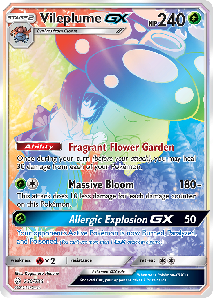 Vileplume GX (250/236) [Sun & Moon: Cosmic Eclipse] | Gam3 Escape