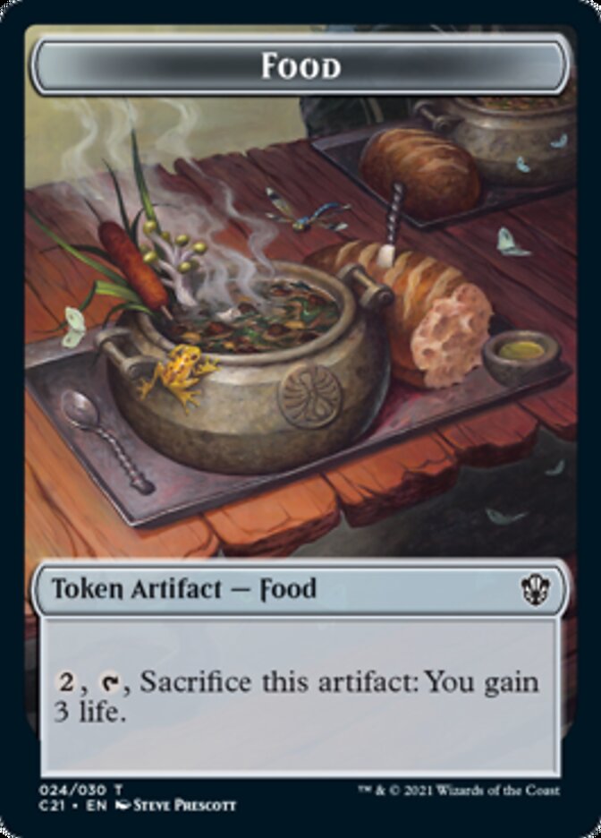 Food // Saproling Token [Commander 2021 Tokens] | Gam3 Escape