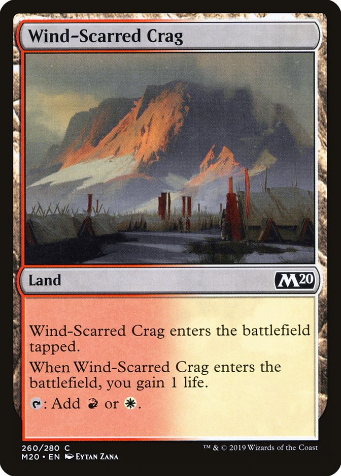 Wind-Scarred Crag [Core Set 2020] | Gam3 Escape