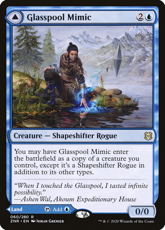 Glasspool Mimic // Glasspool Shore [Zendikar Rising] | Gam3 Escape