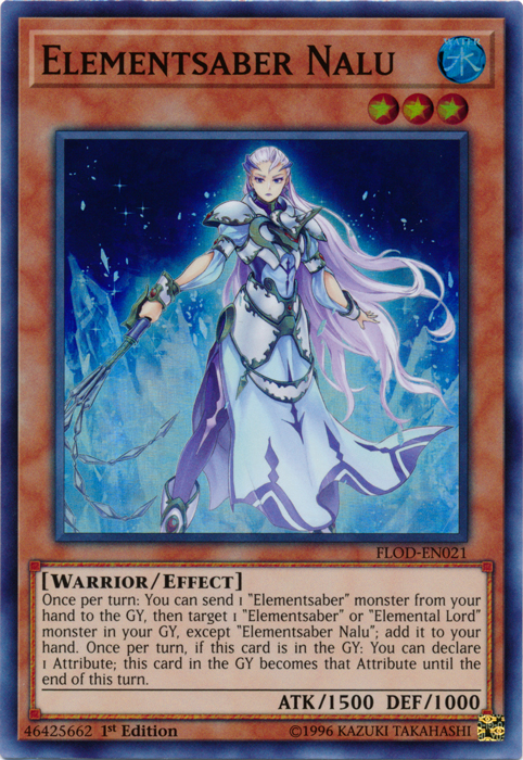 Elementsaber Nalu [FLOD-EN021] Super Rare | Gam3 Escape