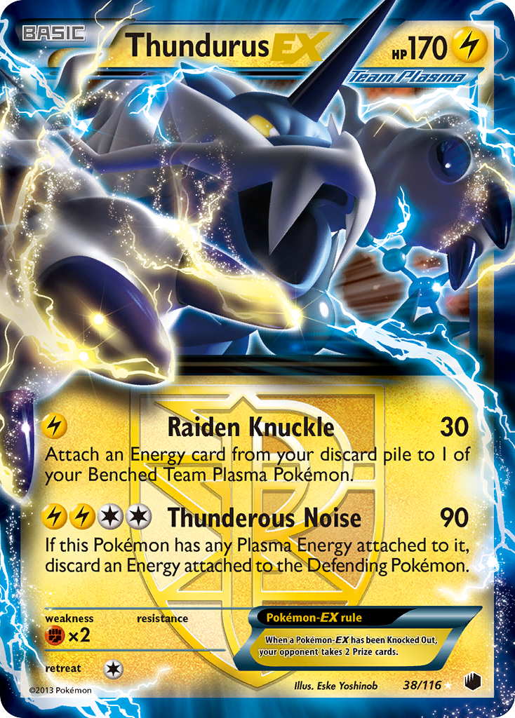 Thundurus EX (38/116) [Black & White: Plasma Freeze] | Gam3 Escape