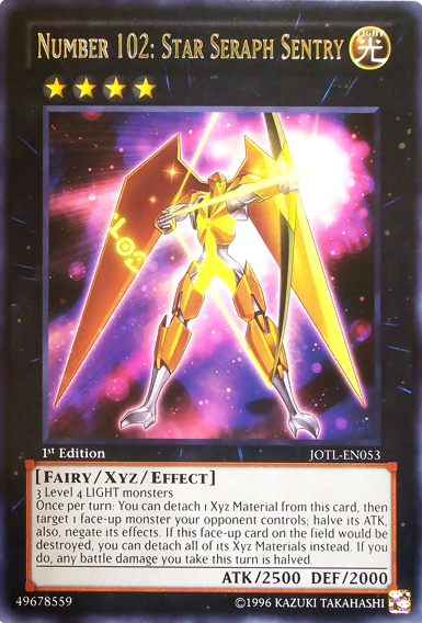 Number 102: Star Seraph Sentry [JOTL-EN053] Rare | Gam3 Escape