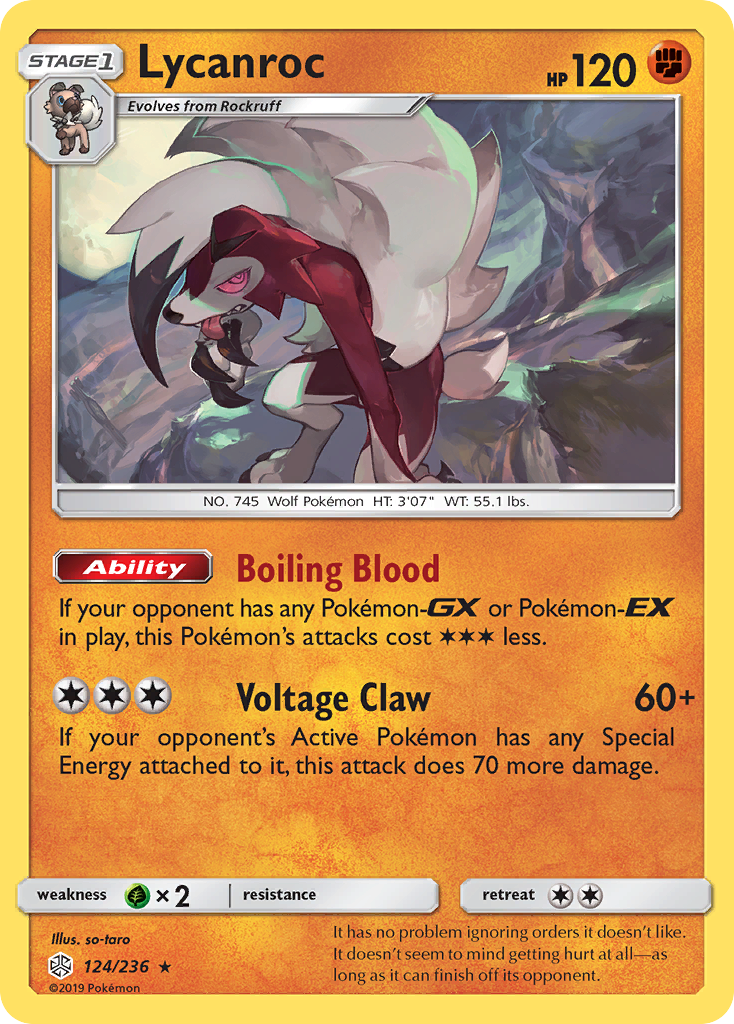 Lycanroc (124/236) [Sun & Moon: Cosmic Eclipse] | Gam3 Escape