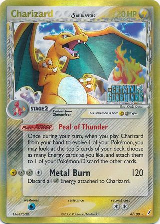 Charizard (4/100) (Delta Species) (Stamped) [EX: Crystal Guardians] | Gam3 Escape