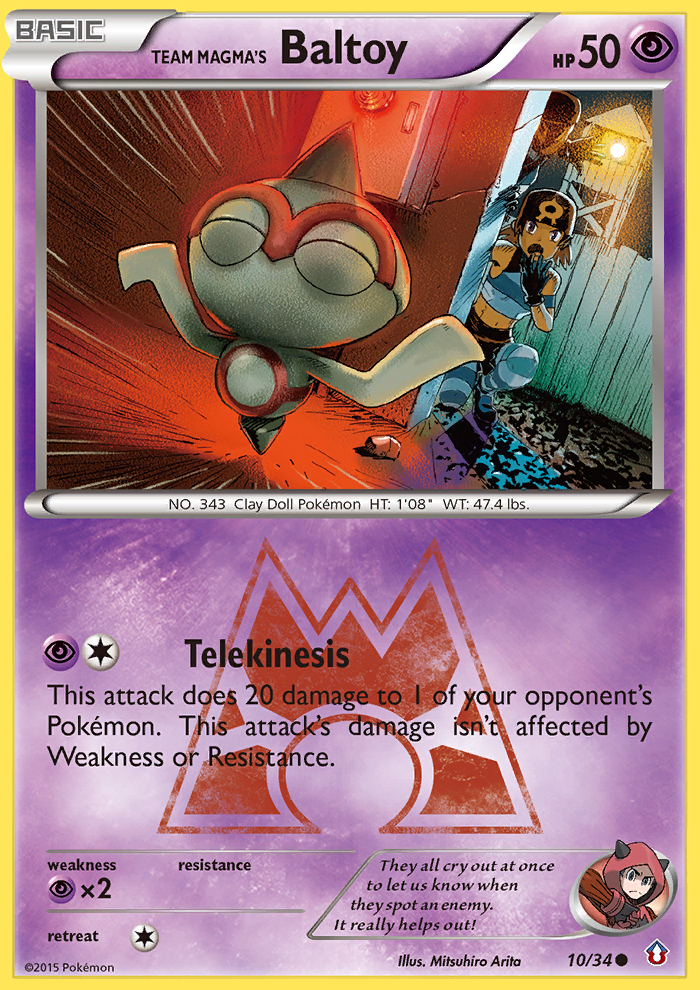 Team Magma's Baltoy (10/34) [XY: Double Crisis] | Gam3 Escape