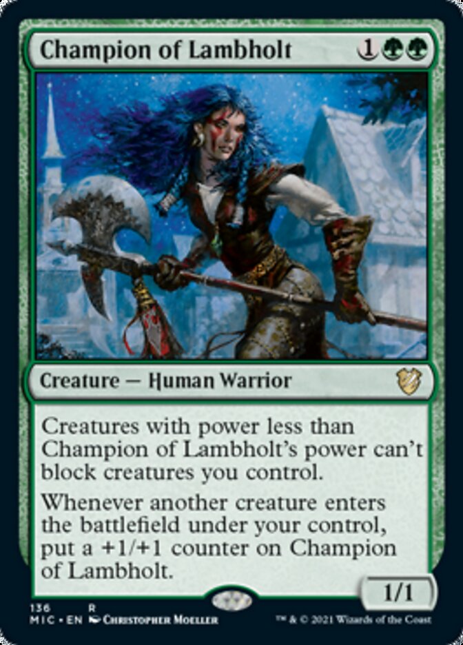 Champion of Lambholt [Innistrad: Midnight Hunt Commander] | Gam3 Escape