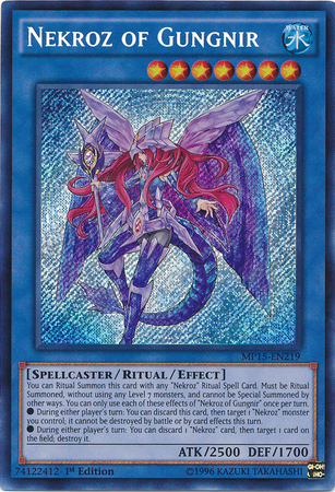 Nekroz of Gungnir [MP15-EN219] Secret Rare | Gam3 Escape