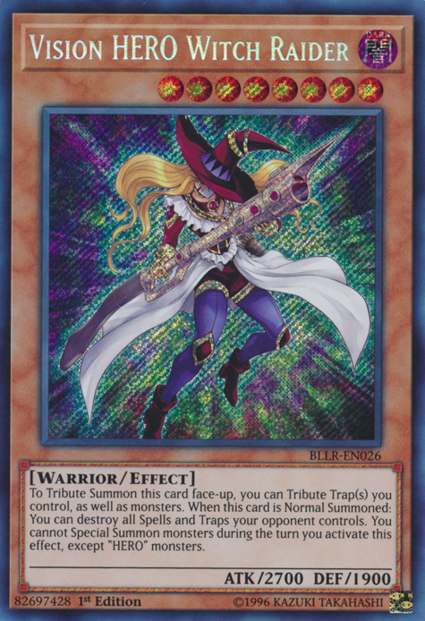 Vision HERO Witch Raider [BLLR-EN026] Secret Rare | Gam3 Escape