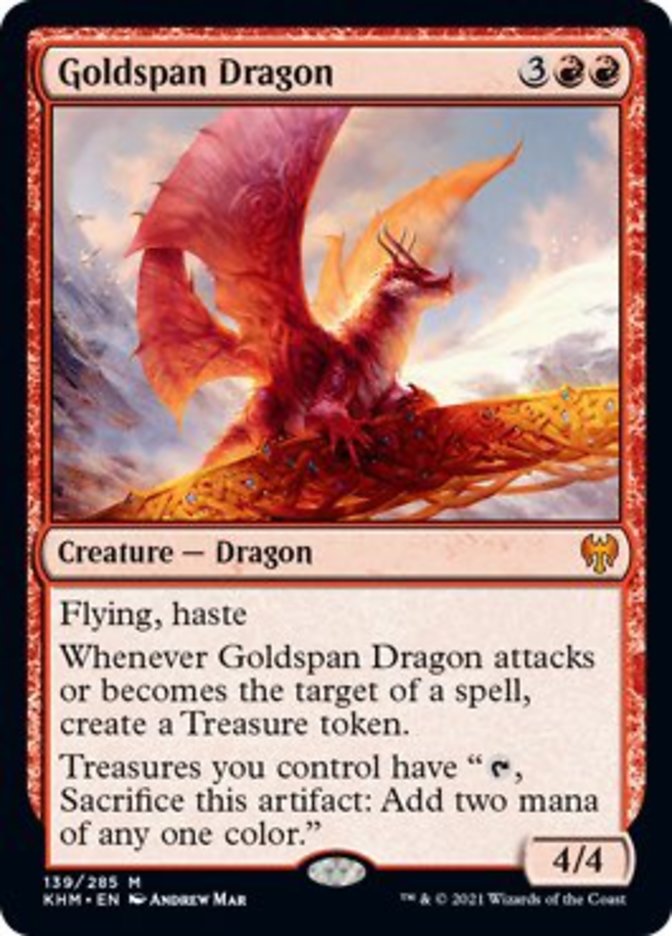 Goldspan Dragon [Kaldheim] | Gam3 Escape