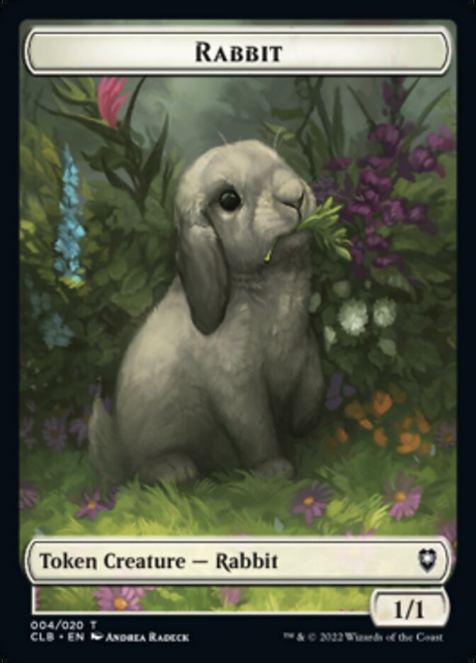 Rabbit Token [Commander Legends: Battle for Baldur's Gate Tokens] | Gam3 Escape