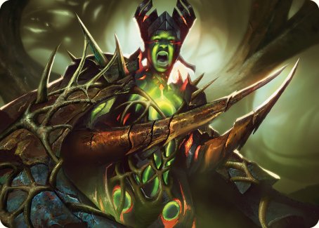 Maze's Mantle Art Card [Phyrexia: All Will Be One Art Series] | Gam3 Escape