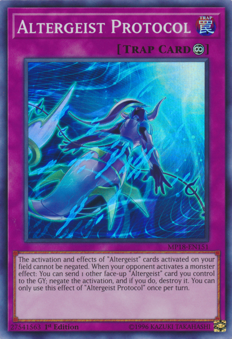 Altergeist Protocol [MP18-EN151] Super Rare | Gam3 Escape