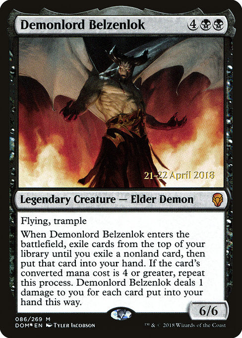 Demonlord Belzenlok [Dominaria Promos] | Gam3 Escape